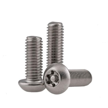 Stainless steel flat head plum anti-theft screw