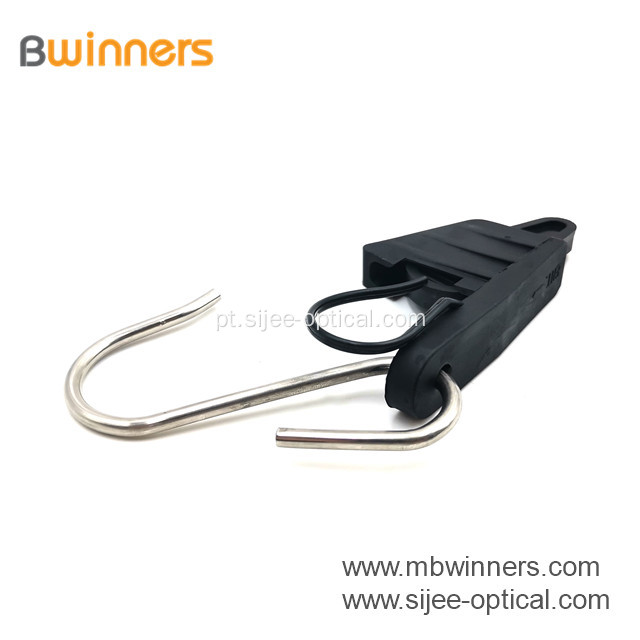 FTTH S-Type Braçadeira de tensão de cabo de queda de fibra óptica para fio de queda Herrajes para Fibra Optica de FTTH
