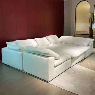living room set cloud shaped couches fabric sofas