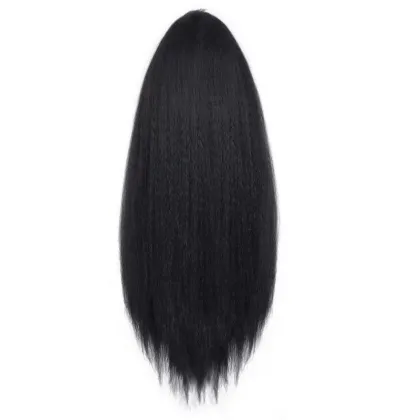 Long Drawstring Ponytail 18"- 26" Kinky Straight Ponytail Synthetic Clip in Pony tail Hair Extension spostiche afro Pony tail