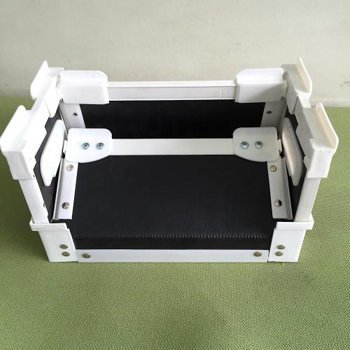 Caja de esqueleto de plástico corrugado PP plegable negro