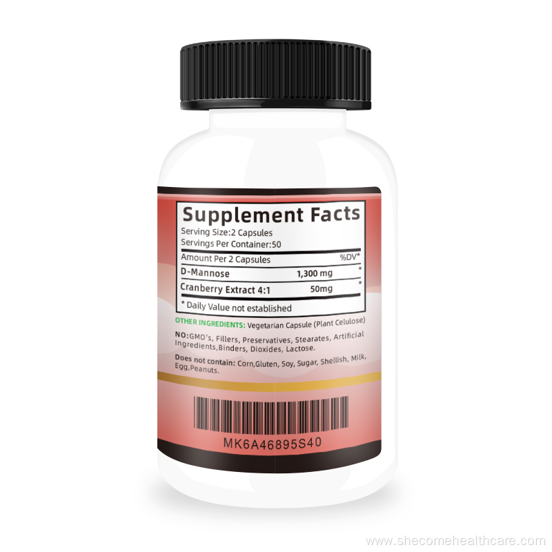cranberry extract Urinary Tract Health D-Mannose capsules