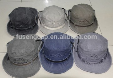 High Quality 100% Cotton Camouflage Mountain Fishing Bucket Hats