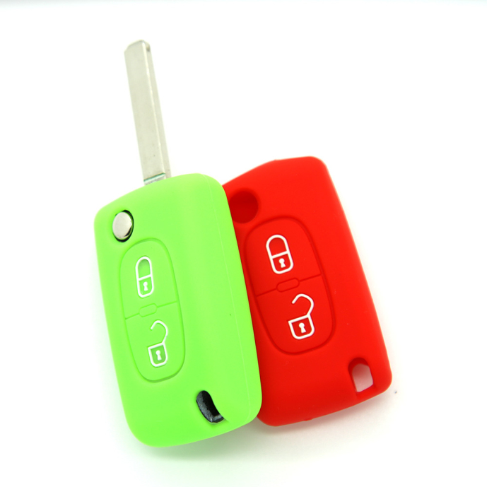 Peugeot 2 Buttons Car Key Case