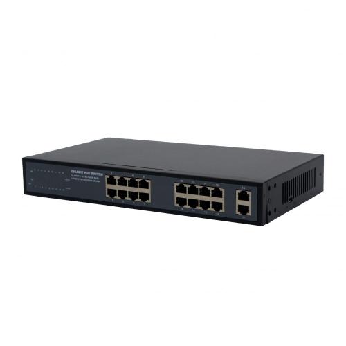 16Ports Ethernet POE Switch 2PON For FTTH