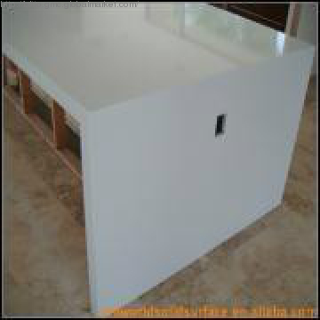 Pure White Acrylic Solid Surfaces Material Table Top