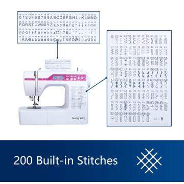 Nova máquina de costura computadorizada doméstica