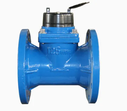 Anti-theft Horizontal Irrigation Water Meter , Brass Inline Water Meter