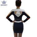 Sublimated orange cheer outfits