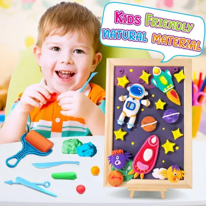 Creative Arts and Crafts: 36 Colors Photo Frame Foam Clay Accessories Kit - Air Dry Modeling Clay