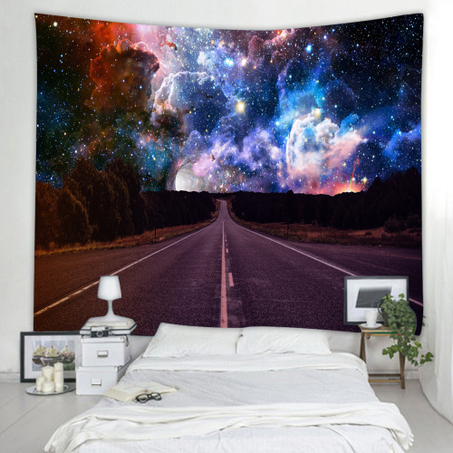 Starry Tapestry Galaxy Tapestry Road to The Night Sky Wall Hanging 3D Printing Tapestry Psychedelic Wall Art for Living Room Bed