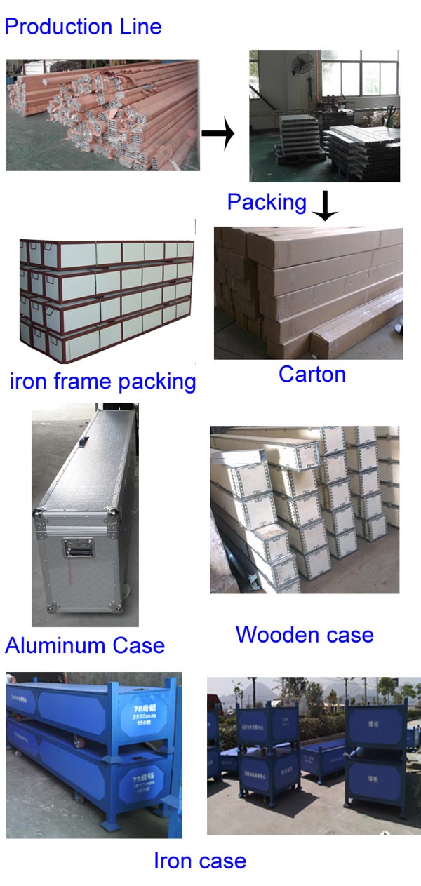 70mm Beam Extrusion with 4-Grooves for Moden Exhibition Stand