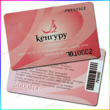 Promotional shops membership card, business card