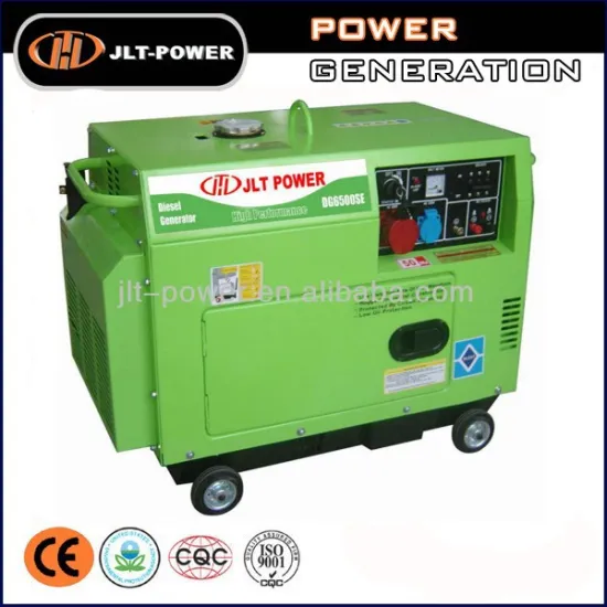 Silent generator 5kw 186FA diesel engine air cooled diesel generator