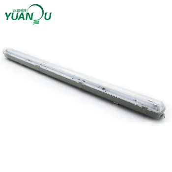 Industrial Grade Fluorescent Light Fixtures: Specifications and Dimensions - 20W to 120W, 1-8ft Length