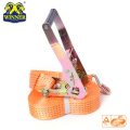 Polyester Webbing Light Ratchet Buckle Strap With J Hook