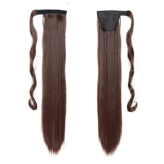 Wholesale Ombre Color 22 Inch Chorliss For Women Silky Long Straight Wrap Around Strappy Ponytail Hair Synthetic Hair Ponytails
