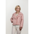2024 Women's PU bonded fake fur jacket