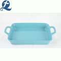 OEM Accept Solid Color Stoneware Bakeware With Handles