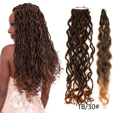 Mermaid Locs Crochet Hair Braids Gypsy Faux Locs Mermaid Messy Goddess Faux Locs