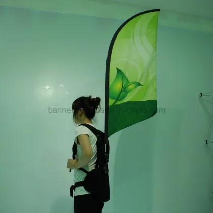 Flying Backpack Polyester Flag Banner