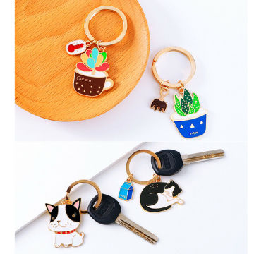 Zinc Alloy Metal Custom Soft Hard Enamel Keychains