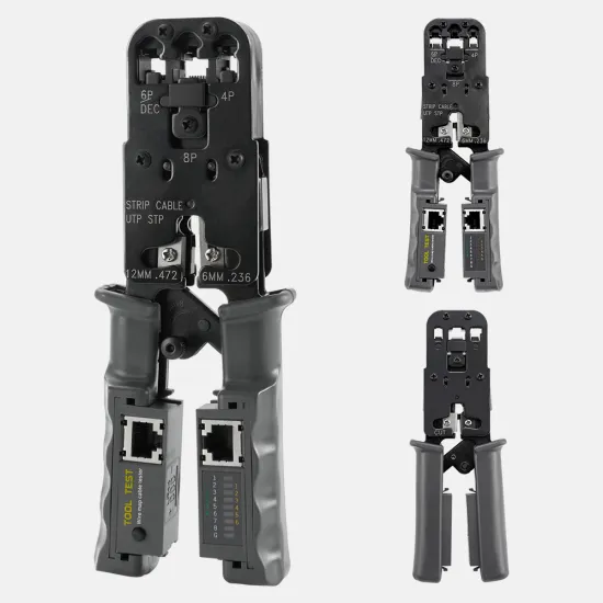 Modular Network Tool: RJ45 Crimping Tool with Tester