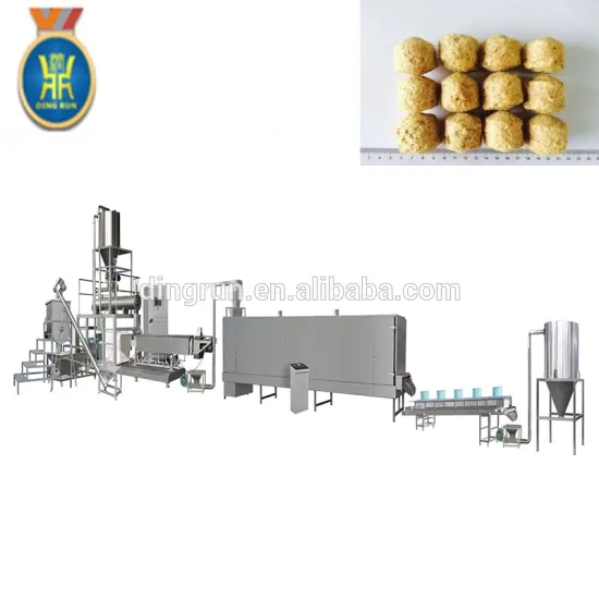 textured vegetarian soy nuggets protein making machine