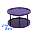 Round Stainless Steel 2 Tier Lazy Susan Turntable