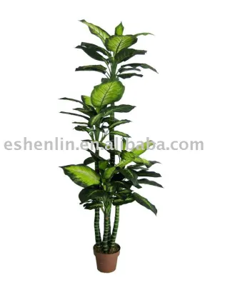evergreen and durable artificial dieffenbachia tree