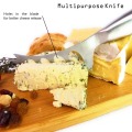 1pc Cheese Knife Stainless Steel Cheese Knife With Fork Tip Serrated Cheese Butter Knife Slicer Cutter Cheese Tools LK0052