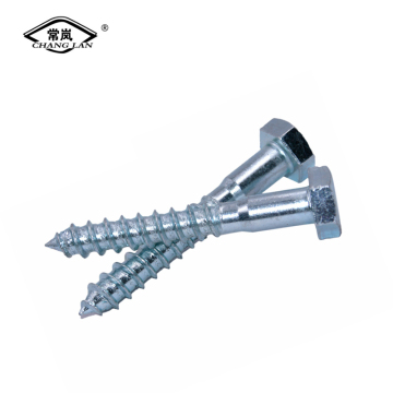 Karbon Hexagon Wooden Screw, DIN571 M8*70