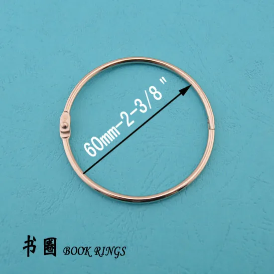 60mm-2-3/8'' metallic color book ring