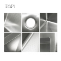 China Supplier for Wholesale 304 Stainless Steel Handmade Kitchen Topmount Bar Sinks
