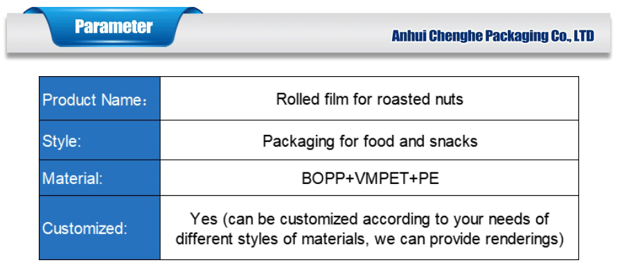 Flexible snack packaging film
