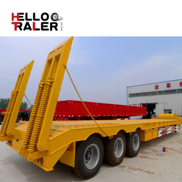 Heavy Equipment Transport 3 Axles Low Bed Semi Trailer Lowbed Semi Trailer for sale