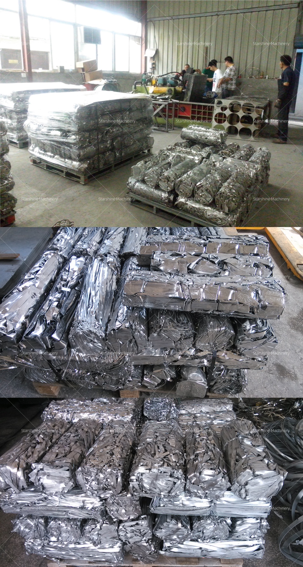 circular metal baler