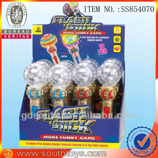 plastic led flashing stick light toy
