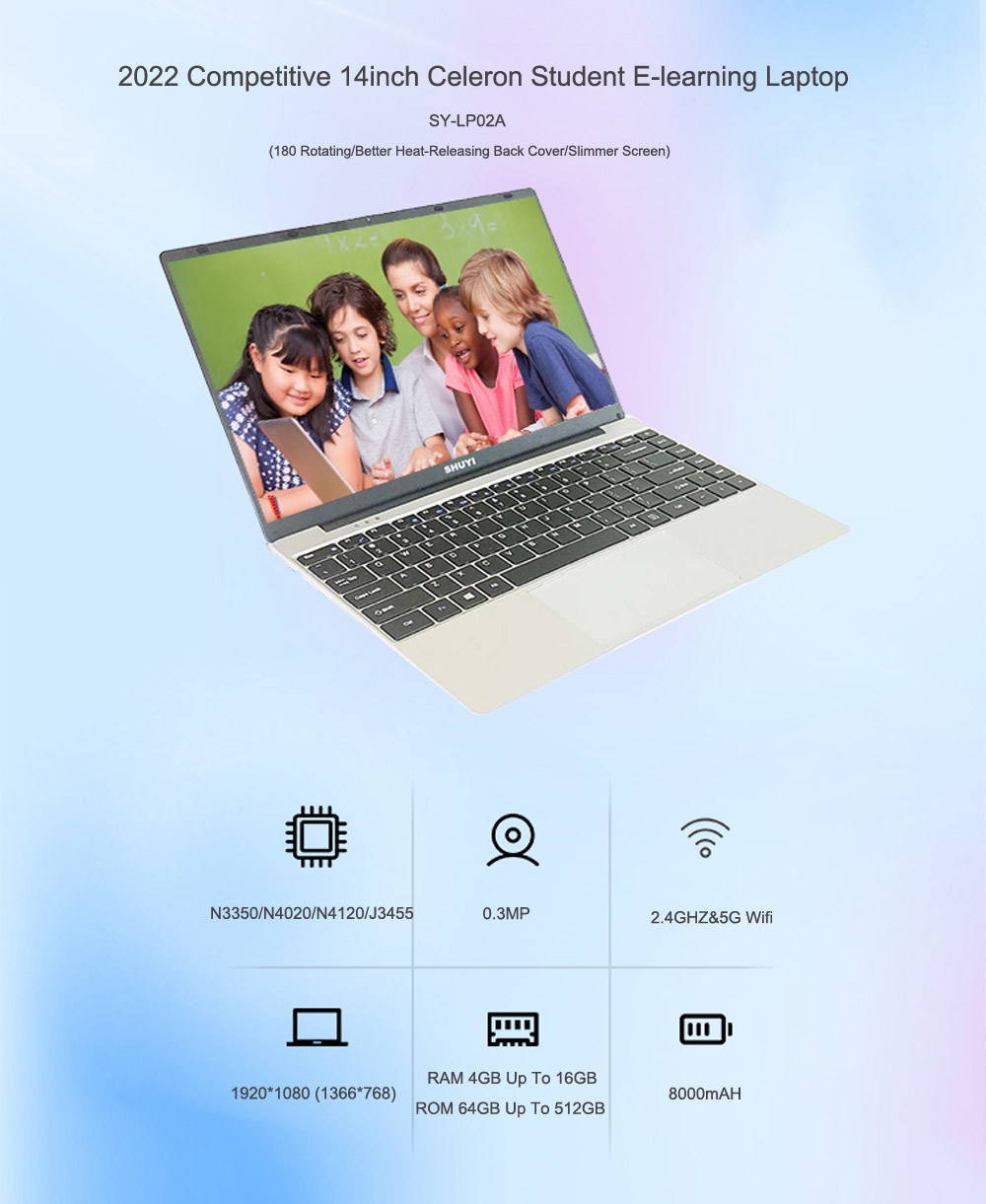 Laptop Tampilan N4020 Custom 128 Gb 14 Inch, kualitas tinggi Laptop ...