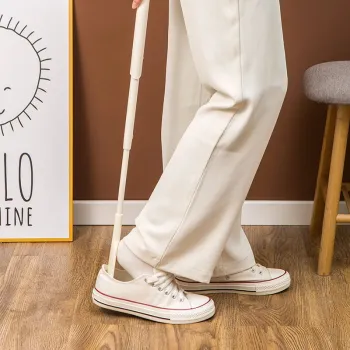 Extra Long Telescopic Shoehorn: Adjustable, Extendable, and Collapsible Plastic Shoehorn for Easy Footwear Assistance