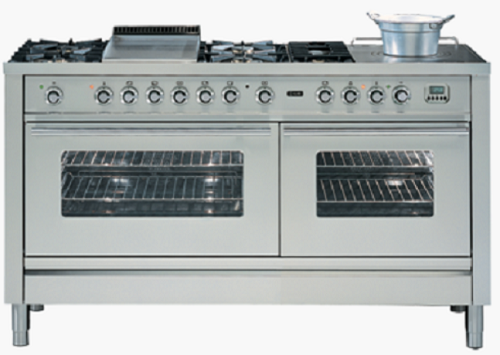 100cm Double Electric Oven 6 Burner