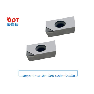PCD indexable milling machine tip inserts