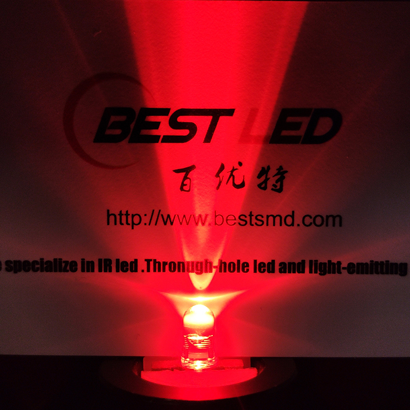 super bright 5mm Red LED with Clear Lens 620nm 625nm 630nm Red LED Lamp