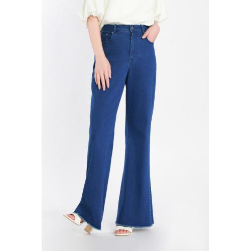 Ladies Blue Flared Jeans