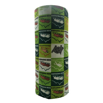 100% polyester custom print logo seamless tube bandana for adult