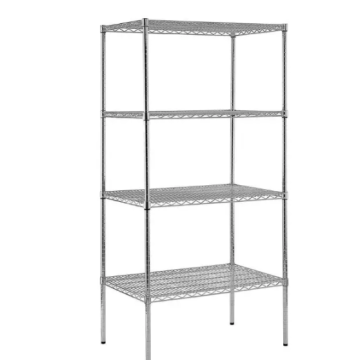 Easy Assembly Chrome Wire Showing Shelf