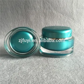 Oval shape double wall acrylic cream jar