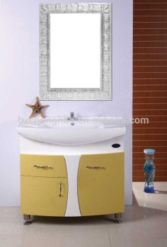 Cheap Hotel Floor Standing PVC Bathroom Vanity Cabinet ,Modern Hot Sale PVC Bathroom Cabinet