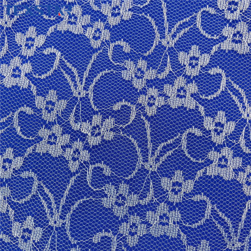 Fashion Jacquard Fancy Lace Fabric With Allover Flowers