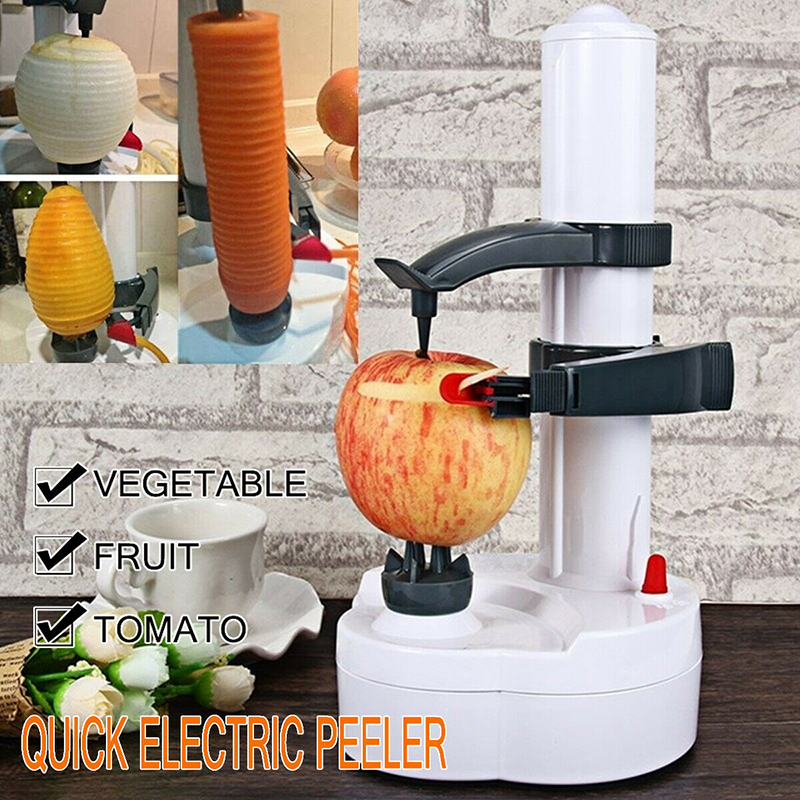 Kitchen Potato Cutter Machine Multifunction Electric Peeler For Fruit Vegetables Automatic Stainless Steel Apple Peeler